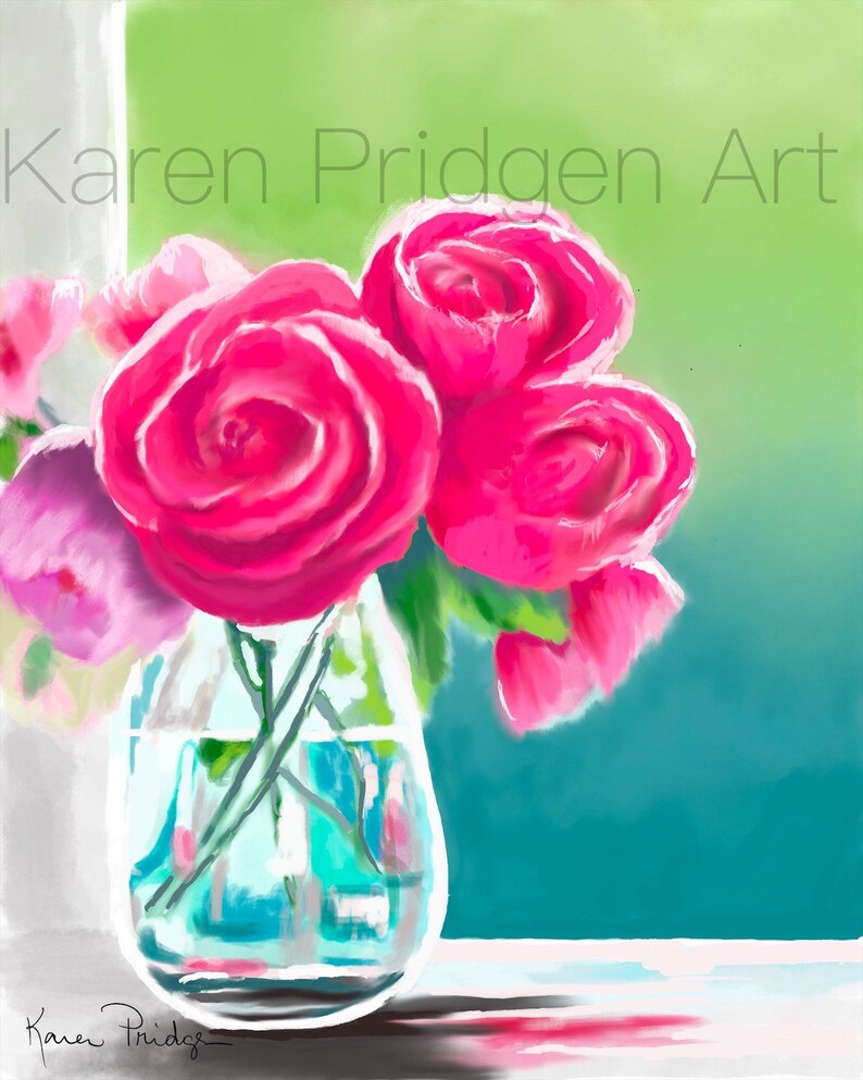 ACEO ATC Art Artist Trading Card Watercolor Painting Print Etsy