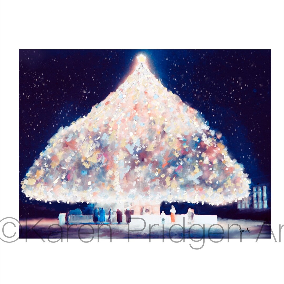 ACEO ATC Signed Art Print the Big Tree Wilmington NC Largest Living