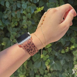 Leopard Metal Mesh Cord