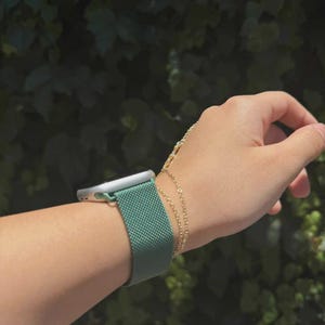 Emerald Green Metal Mesh Cord