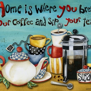 Home Is Where Art Print. Whimsy Font image 1