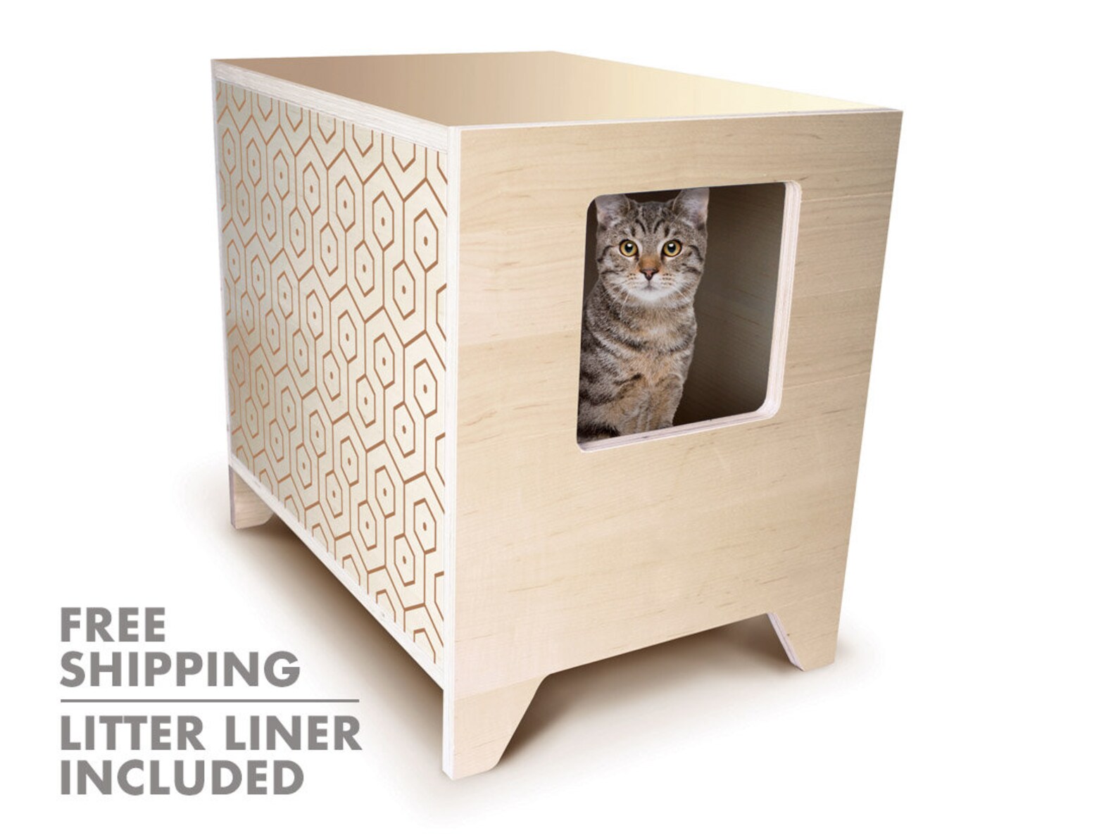 CURIO Modern Litter Box Solution Litter Liner Included Cat Etsy