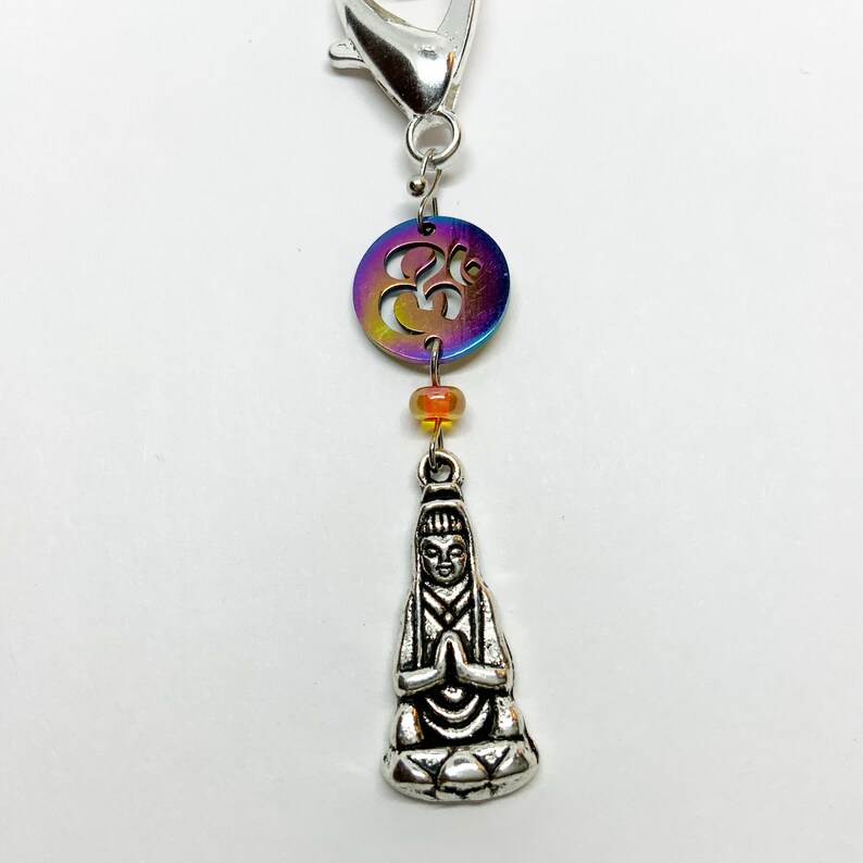 Yoga Stitch Markers-Lotus flower stitch Markers-knitting is my yoga-meditation stitch markers-yoga progress keeper-yoga pose charm-