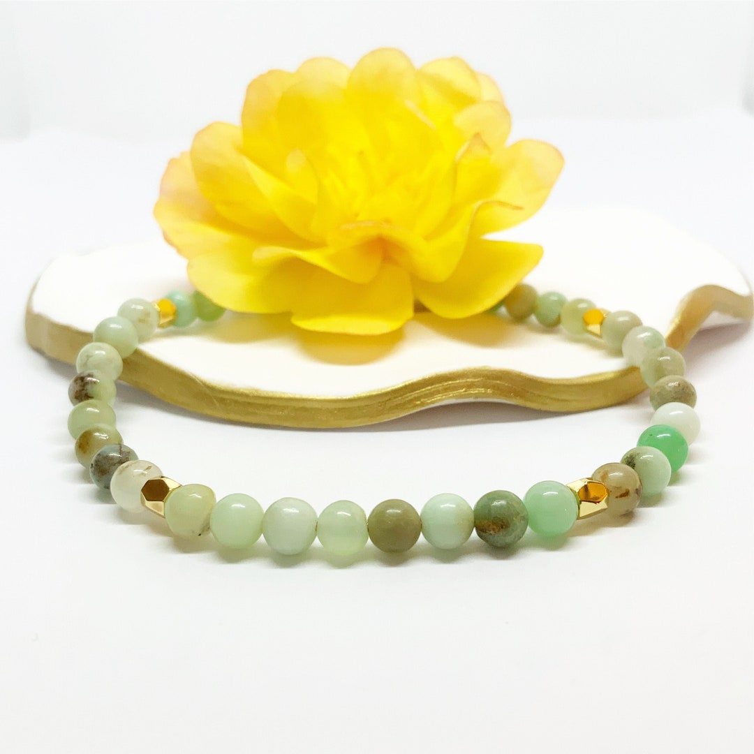 Jade Minimalist Adjustable Bracelet4mm Jade Bead Braceletadjustable
