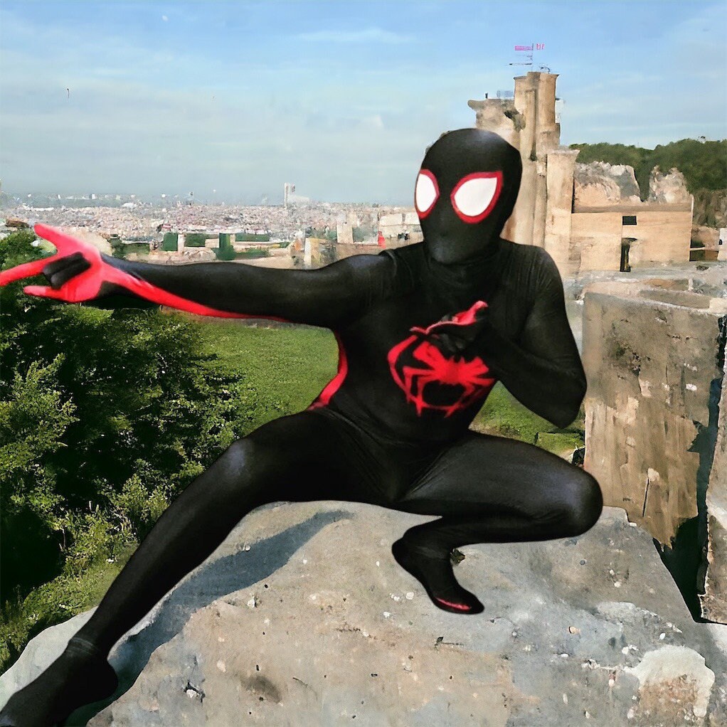 VVlight Super-héros Spider Man Cosplay Costume 3-5 Ans Miles