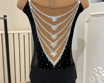 Rhythmic Gymnastics Leotard: Competition Ice Skating Dress