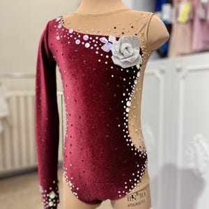 Rhythmic Gymnastics Leotard: Competition Ice Skating Dress
