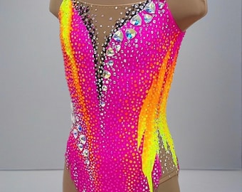 Maillot de gimnasia rítmica: vestido de competición para patinaje sobre hielo