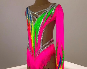 Maillot de gimnasia rítmica: vestido de competición para patinaje sobre hielo
