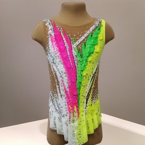 Leotards for rhythmic gymnastics. Gymnastics leotard for competition. Acrobatic gymnastics costume. Ice figure skating dress.