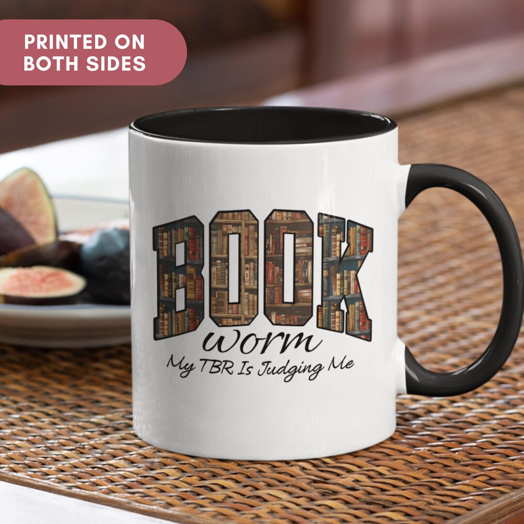Personalized Bookworm Mug, Retro Custom Book Lover Gift - Etsy