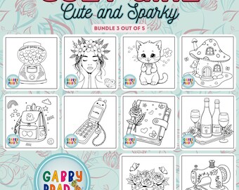 Dibujos para colorear de chicas acogedoras para adultos y adolescentes, libro para colorear sencillo y llamativo para imprimir, láminas para colorear estéticas y relajantes, PDF para el autocuidado.