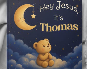 Custom Christian Bedtime StoryBook for Babies and Little Kids, Personalized Prayer With Name, Faith Filled Gift, Religious Keepsake Gift