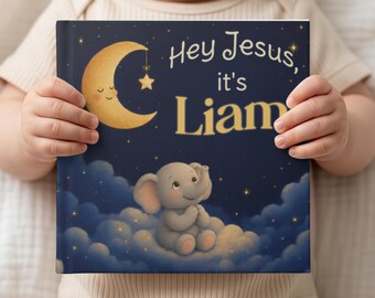 Personalized Christian Bedtime StoryBook for Babies and Little Kids, Custom Prayer With Name, Faith Filled Gift, Religious Keepsake Gift