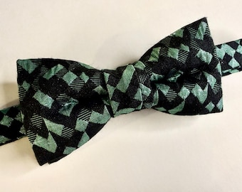 Elegante metallic vlinderdas op verstelbaar bandje