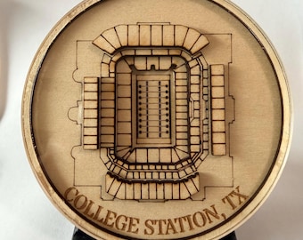 Kyle Field 3D Stadium Coaster