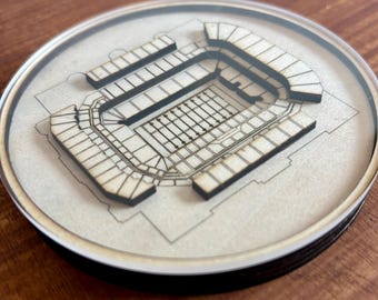 Custom Laser Cut Stadium Coasters