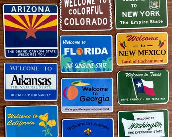 State Roadsign Stickers
