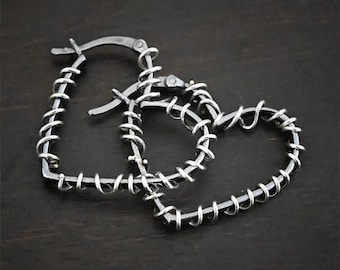 Twisted Heart Earrings