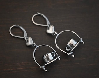 True Addiction Coffee Earrings