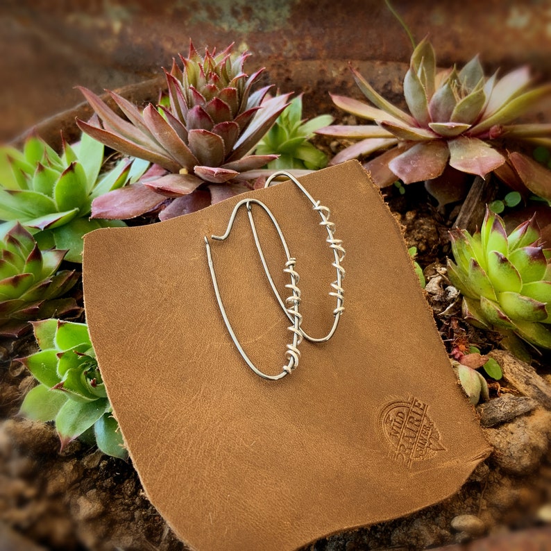 Earrings Handmade Earrings Sterling Silver Earrings Wild Prairie Silver Jewelry Joy Kruse