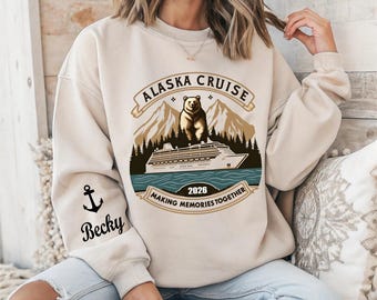 Custom Alaska Cruise 2026 Shirt: Family Vacation Matching Sweatshirt