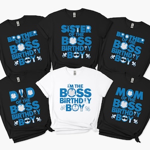 Boss Birthday Boy Shirt: Family Matching Tees