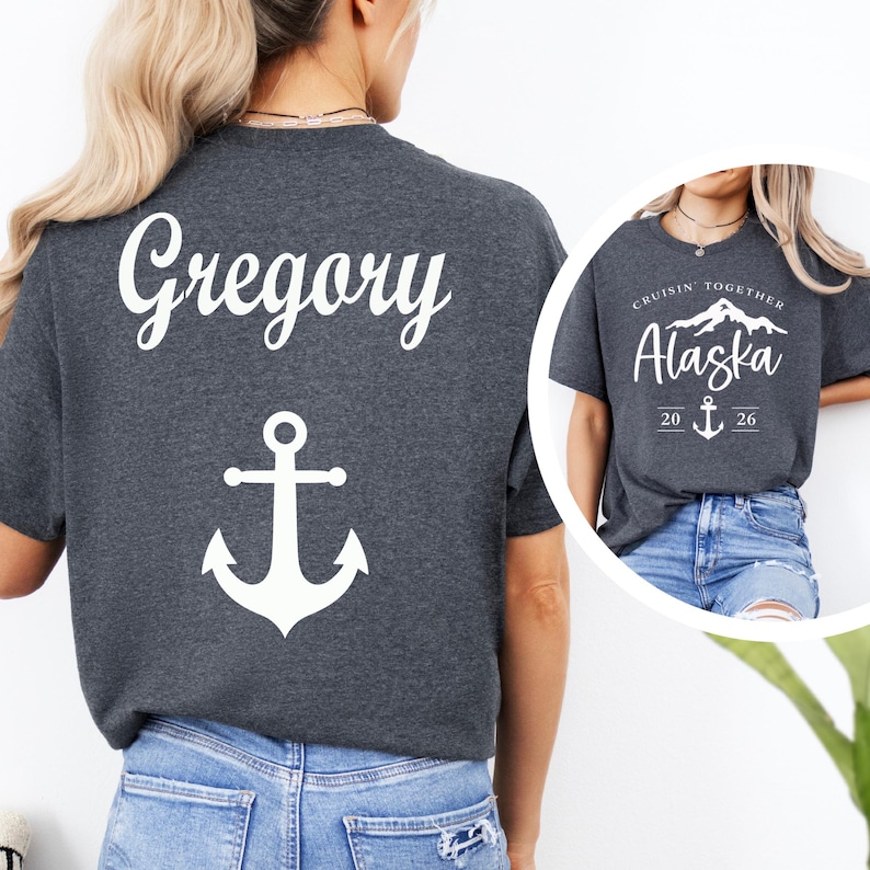 Custom Alaska 2026 Group Trip Sweatshirt: Alaska Cruise Gift image 4