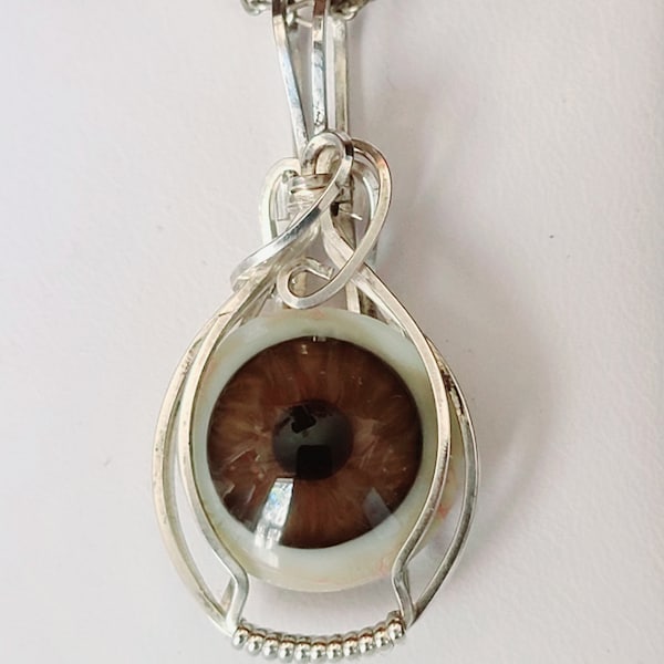 Glass Eye Pendant Etsy