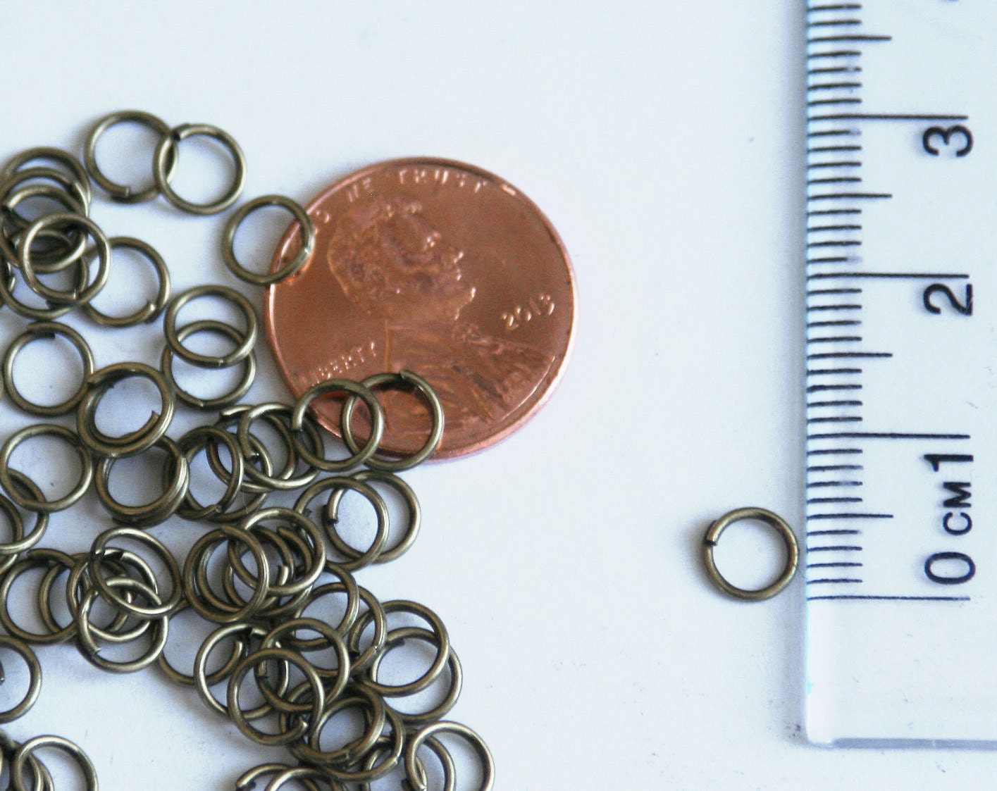 Antique Bronze Jump Rings 6mm X .7mm. Qty 400. See Photos for Etsy
