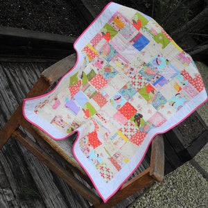 Baby Quilts, Handmade,Patchwork, Baby Blanket, Pink,Purple, Quilt Crib Bedding, Modern Quilt, Handmade baby blanket, Quilts for sale