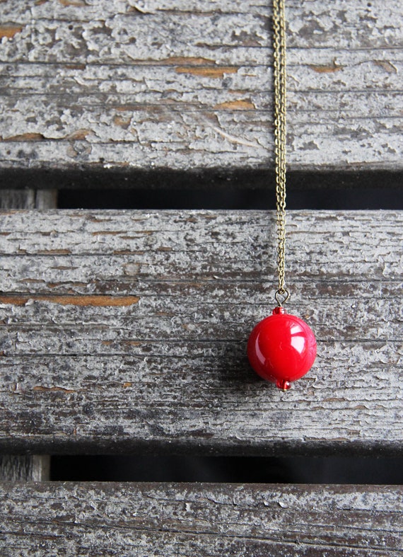 Items similar to Berry pendant berry necklace berry jewelry long