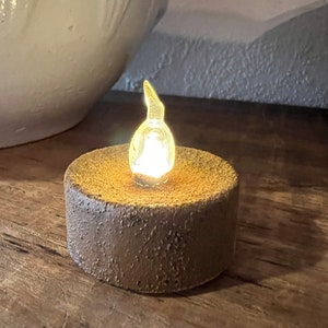 Cinnamon Coated Timer Tealight~Primitive~Lighting~Battery Tealight~