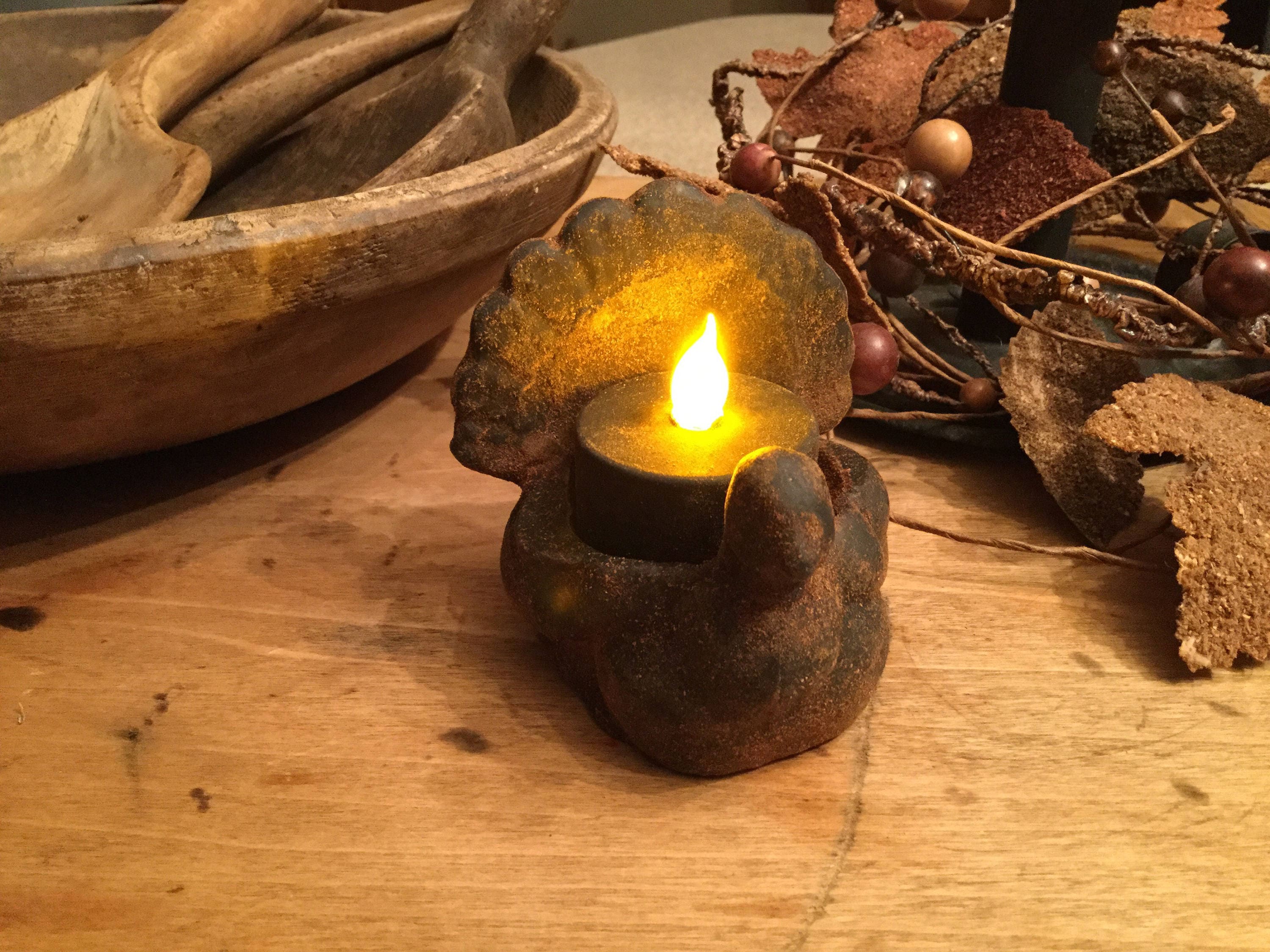 Turkey Flicker Blackened Beeswax Turkey Flicker Light Thanksgiving /fall #321 - Etsy