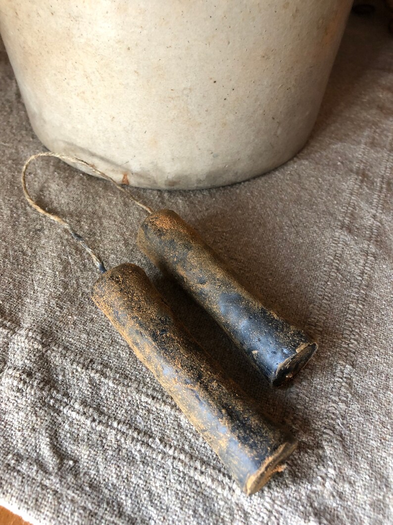 Blackened Beeswax Hanging Joined Wick Taper Candles 554 Etsy