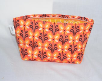 Orange Flowers MEDIUM Maeve Pouch