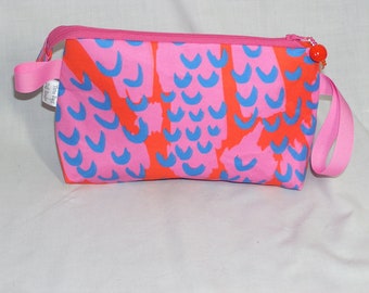 Pink and Orange Party Tall Mia Bag - Premium Fabric