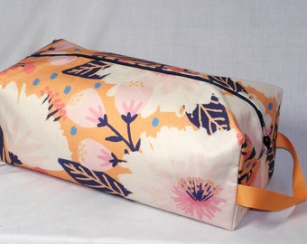 Big Blooms on Peach Sweater Bag - Premium Fabric