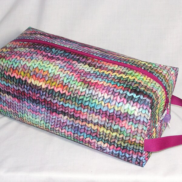Colorful Knit Stitch Sweater Bag - Premium Fabric