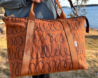 Oxbow Overnight Tote in Riverbend Canvas