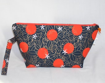 Orange Grove on Navy Beckett Bag