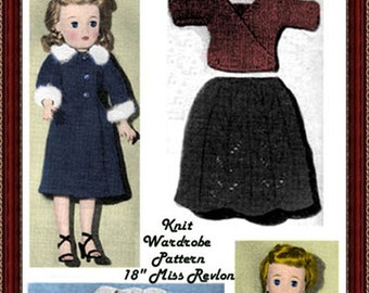 Fits Miss Revlon Dolls 10 1/2" Doll Wardrobe Pattern vintage 8453 