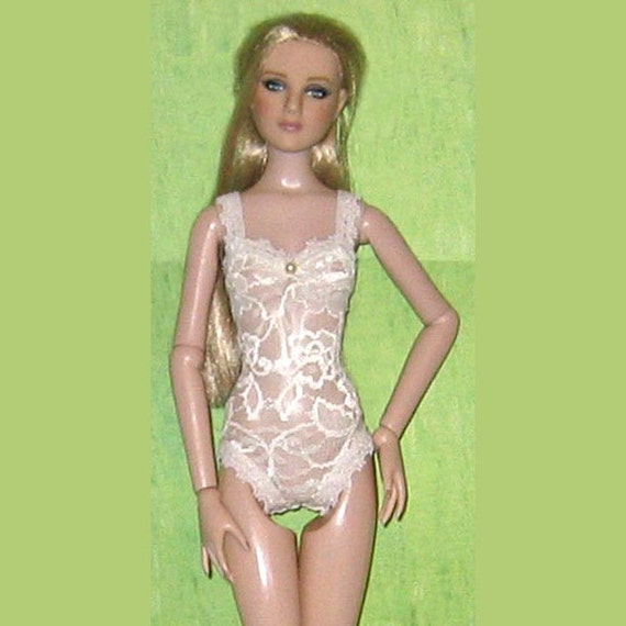 Ready2Wear Sheer Ivory Lace Teddy Lingerie Outfit Fits Antoinette MSD
