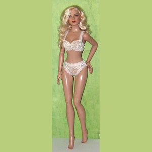 NEW Ready to Wear Sheer Ivory Bra and Bikini Lingerie Outfit Fits Curvaceous DeeAnna Denton Peggy Harcourt Lara Croft 17 image 2