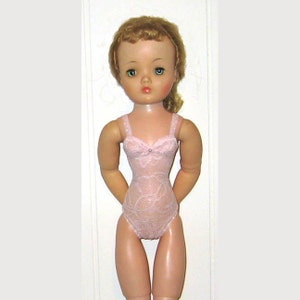 Ready to Wear Soft Pink Lace Teddy Lingerie Outfit Fits Vintage Madame Alexander Cissy & Modern Cissy 19&quot; - 20&quot;