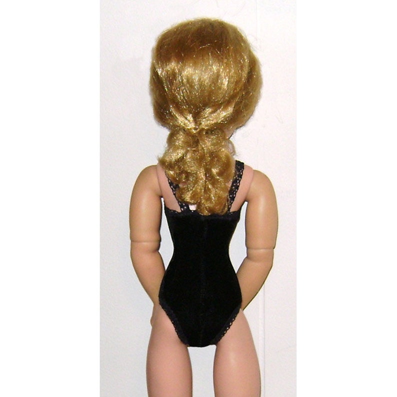 NEW Ready2Wear Black Velvet Teddy Lingerie Outfit fit Modern /& Vintage Cissy
