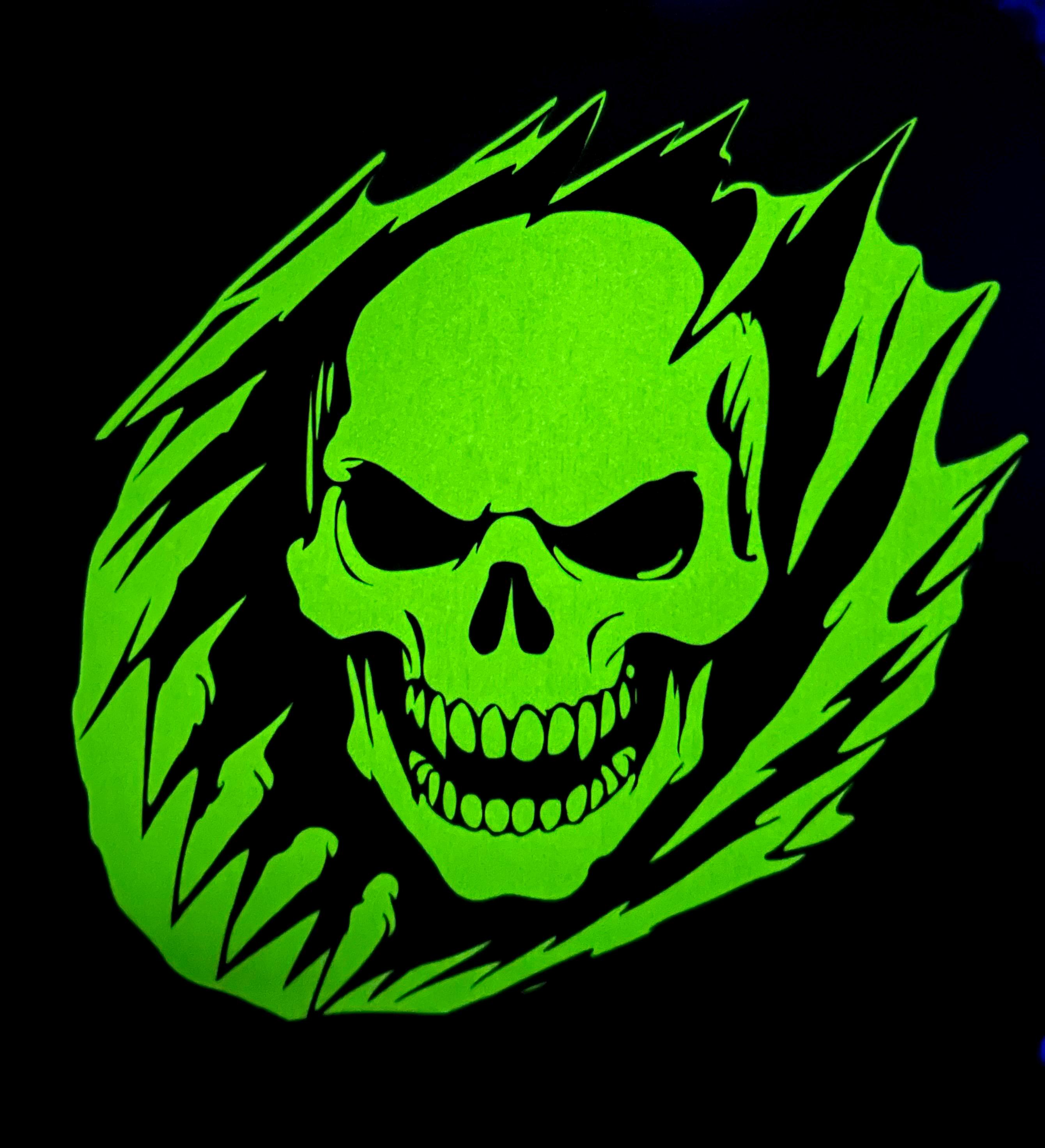 Aggressive Ripped Ripped Skull Decal | Tearing Skull Sticker |aggressive Skull Vinyl for ...