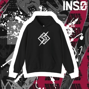 INSO™ Black Hoodie with Drawstrings - Male Female CyberPunk TechWear Street Fashion