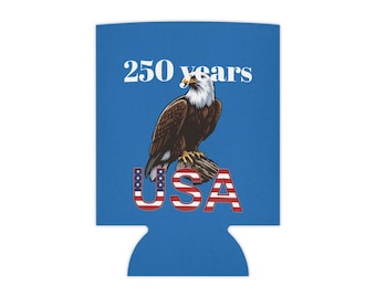 250 Jahre Weißkopfseeadler USA Dosenkühler | Vaterländische Koozie