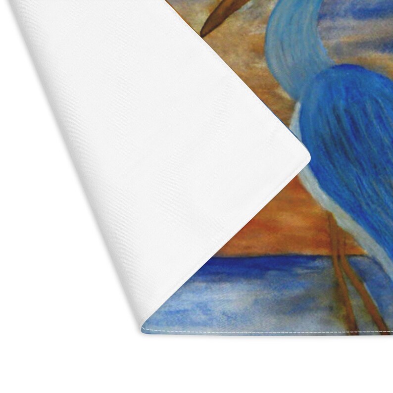 Blue Herons in the Moonlight Coastal Placemat With My Art. Etsy